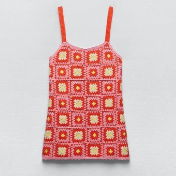 Zara Pink Crochet Dress- Tags on, never worn - Picture 4 of 4